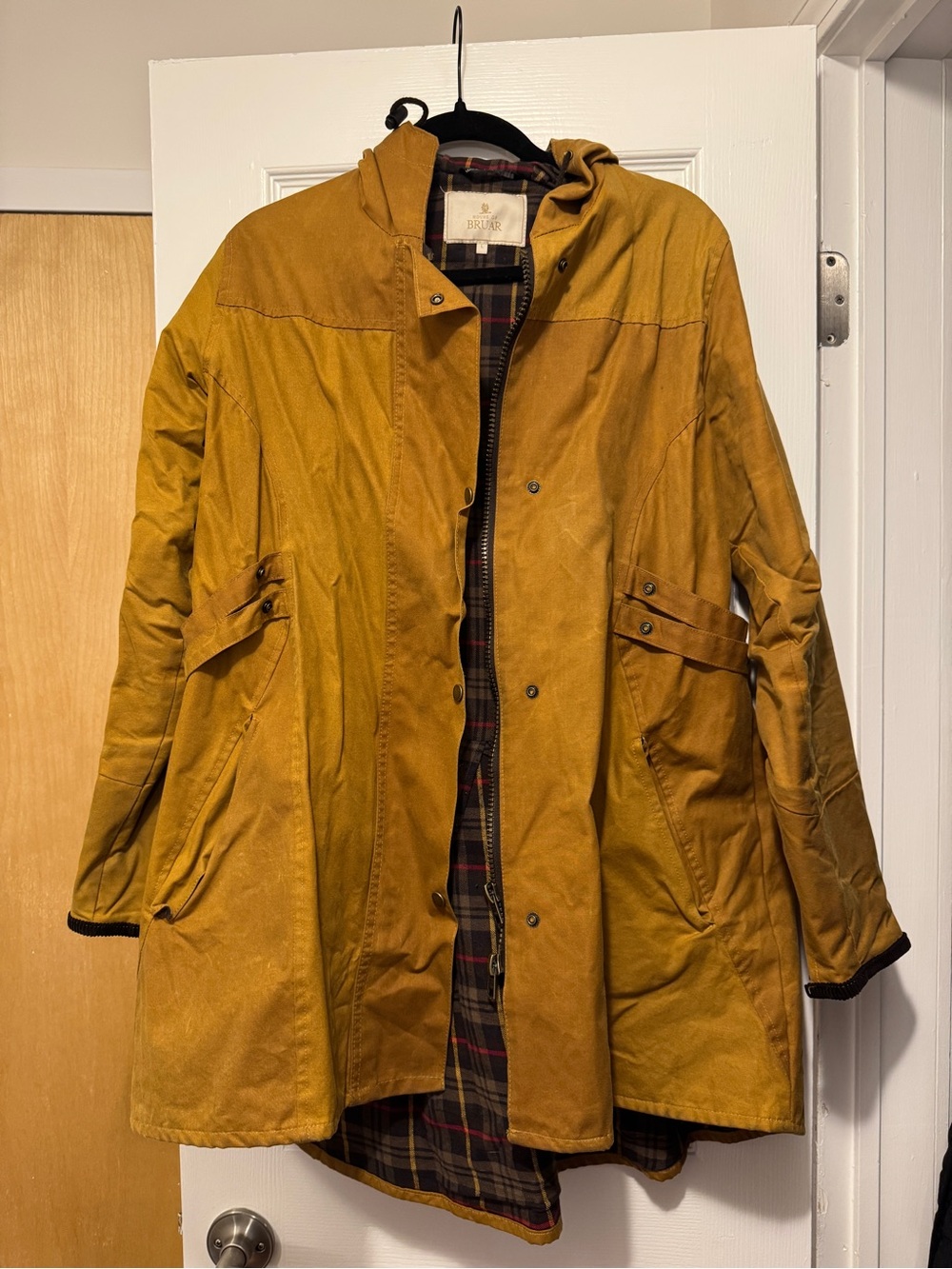 House of Bruar Mustard Yellow Hooded Parka Jacket